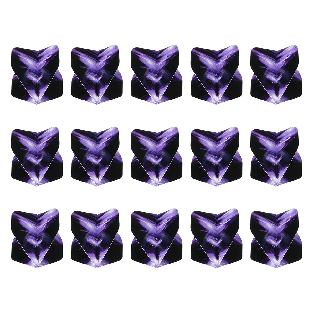 Standard Dart Flights, 30 Pack Flights Storm Pattern, Purple