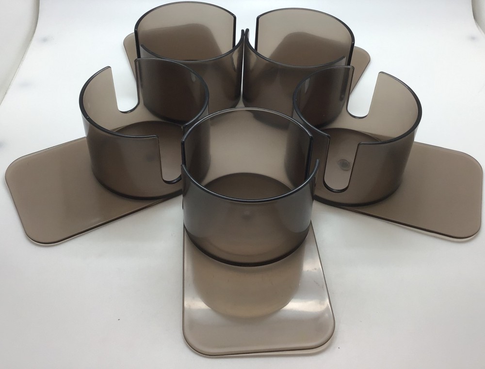 Drink Holders - 5 Poker Slotted Plastic Slide Under For Can Bottle *