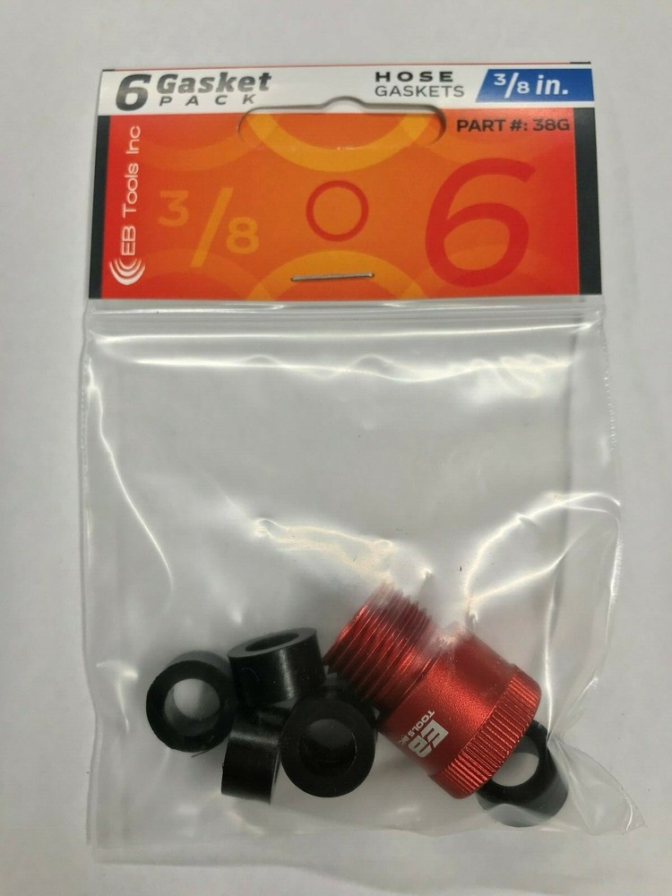 3/8 Inch Refrigeration 6 pack Hose Gaskets with Guide Tool Installer