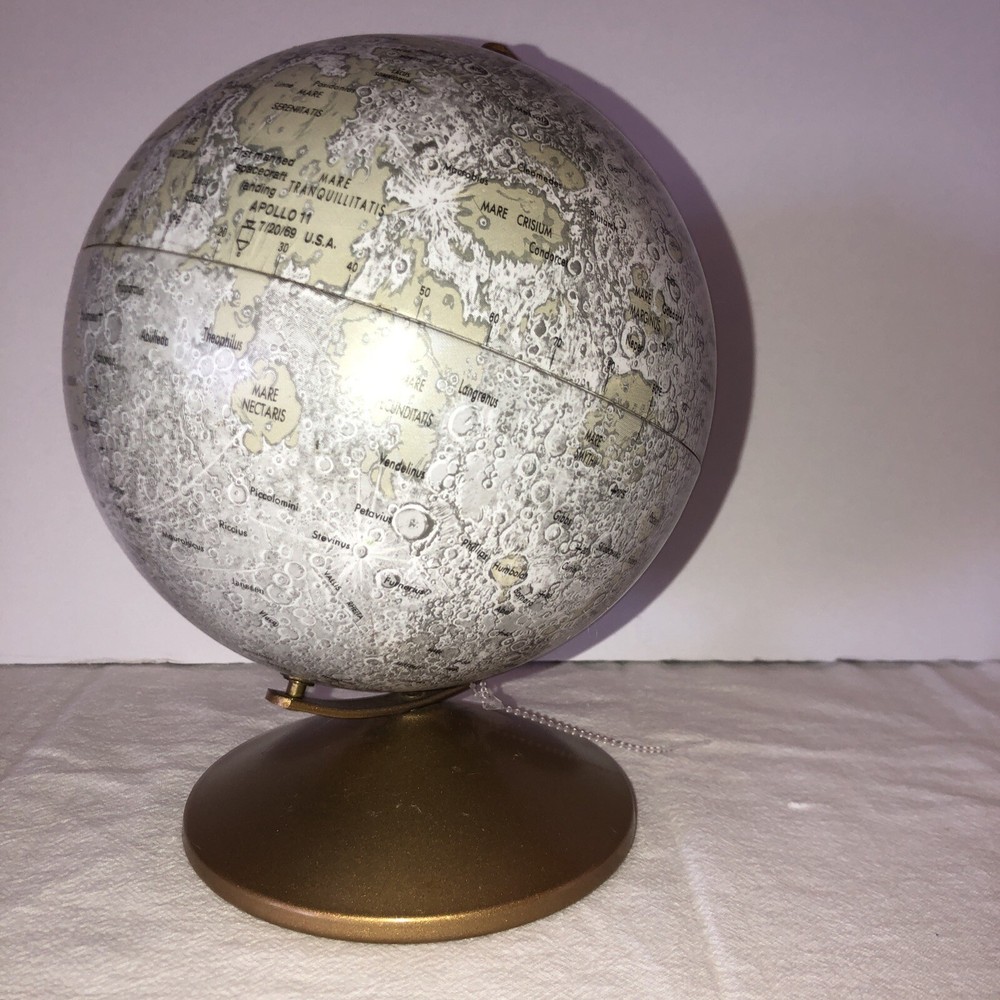 Vintage Replogle Globe The Moon Authentic 6in Model. PRE~OWNED