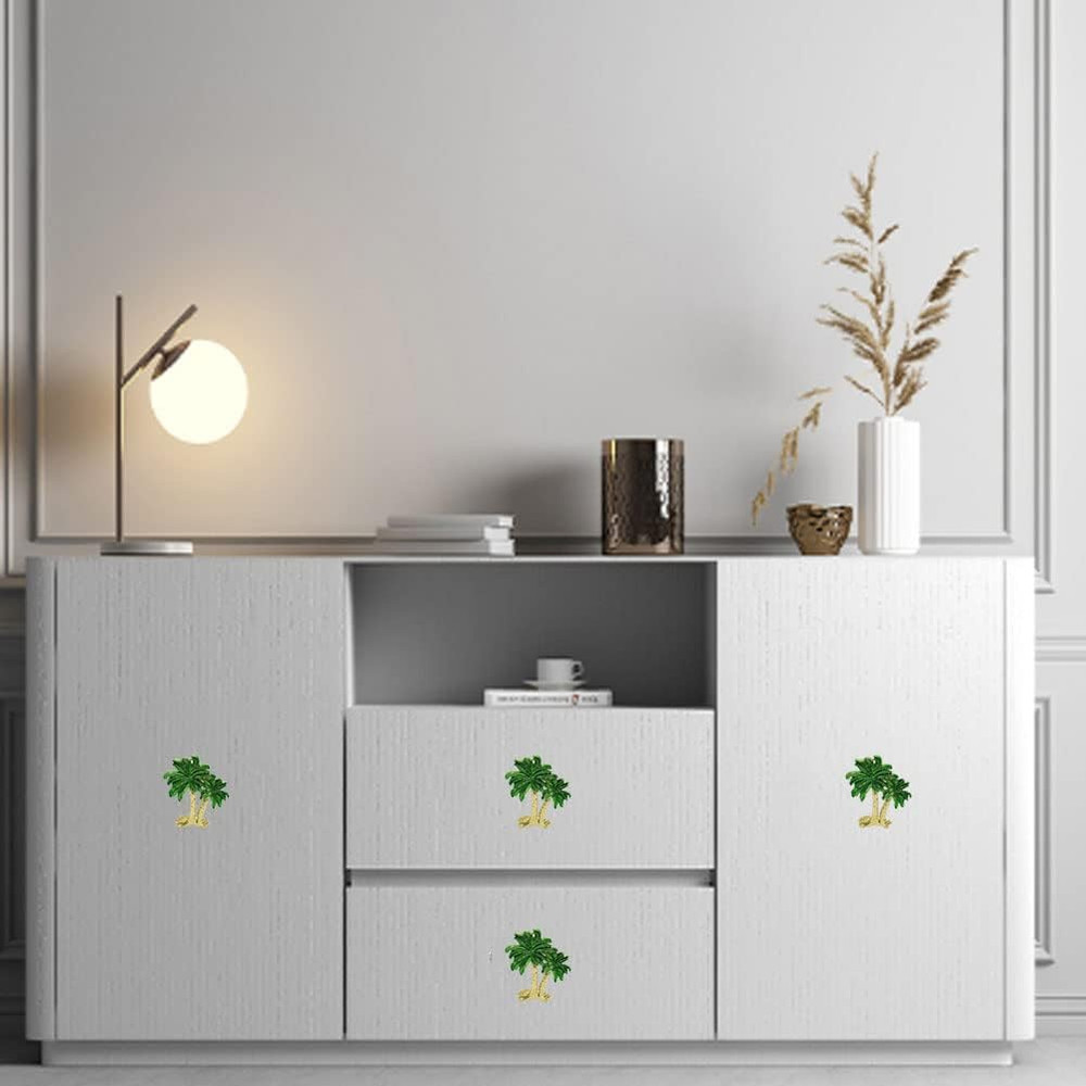 Palm Tree Cabinet Knobs 4 Pcs Cabinet Knobs Zinc Alloy Knobs Beach Ocean Theme H