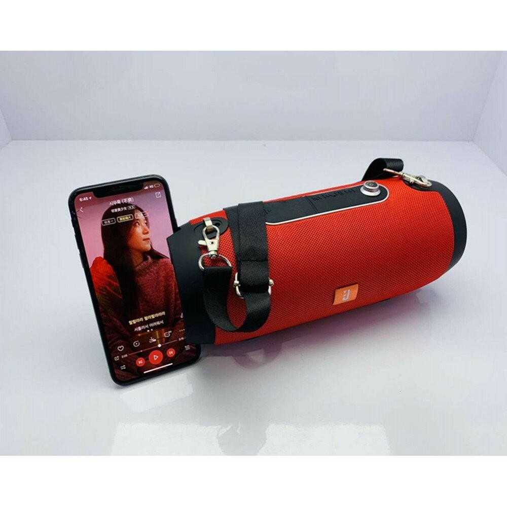 Portable Bluetooth Speaker with Phone Holder E66 (Black)