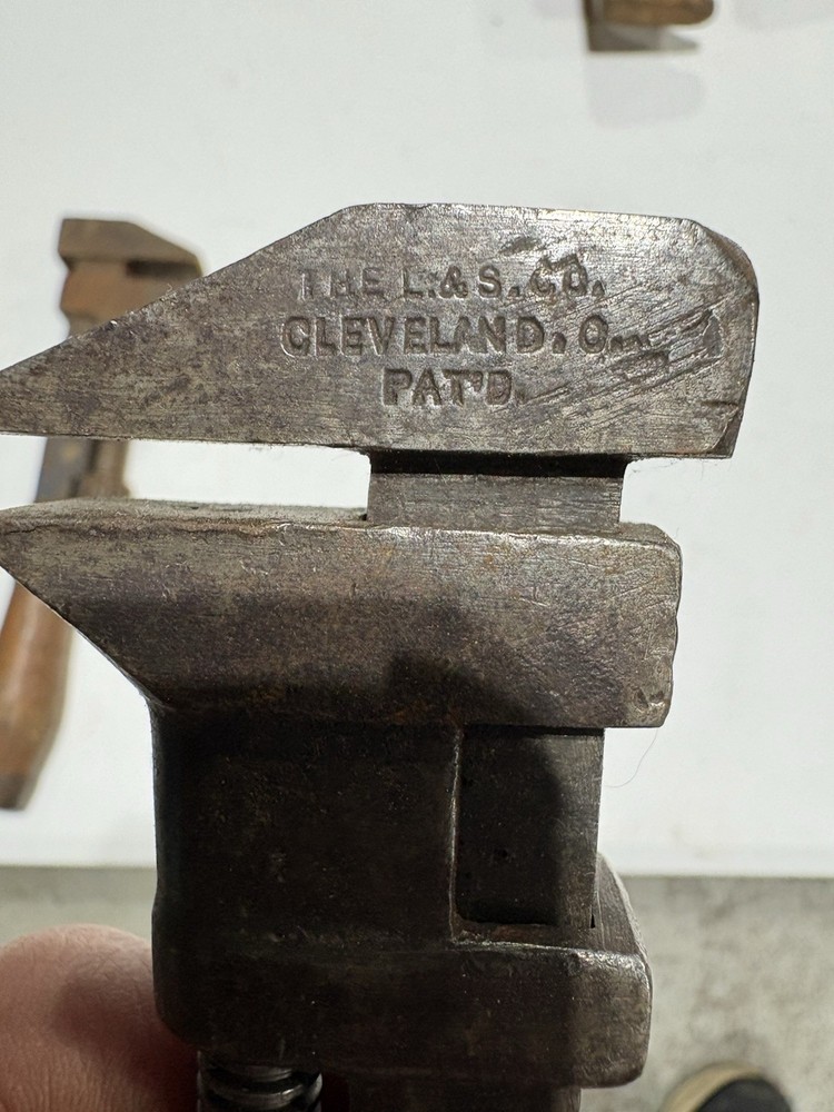 Pipe Wrenches Wood Handle Vintage