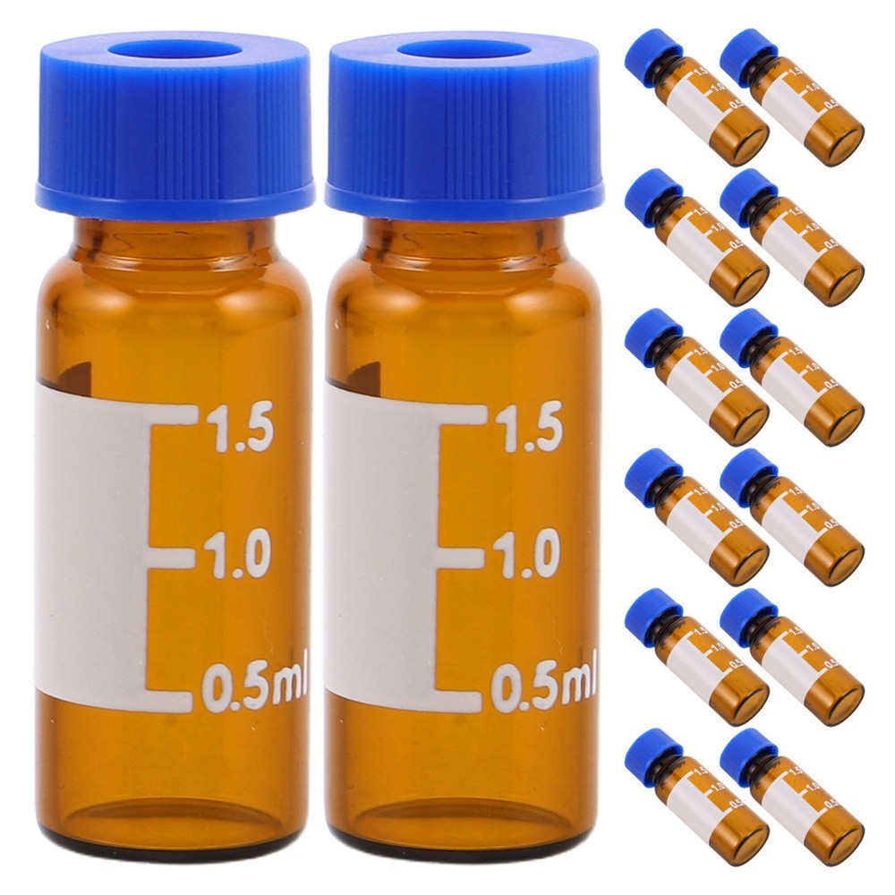 100 Pcs Plastic Pill Bottles Empty Lab Sample Vials Chromatography