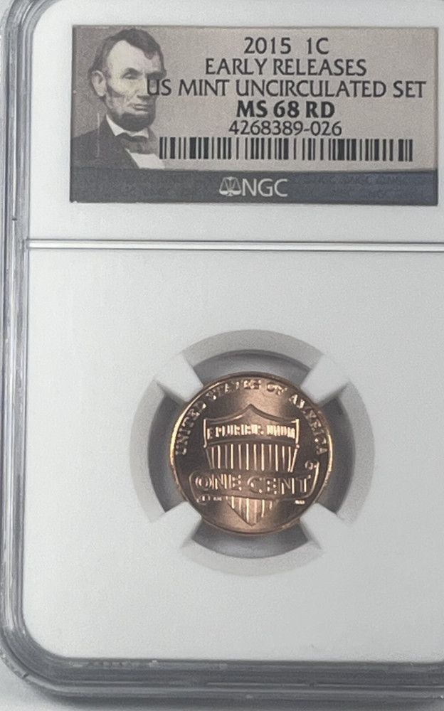 2015 Lincoln Cent : NGC MS68RD  Blazing Red