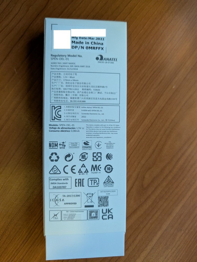 NEW Dell Active Stylus Pen PN720R