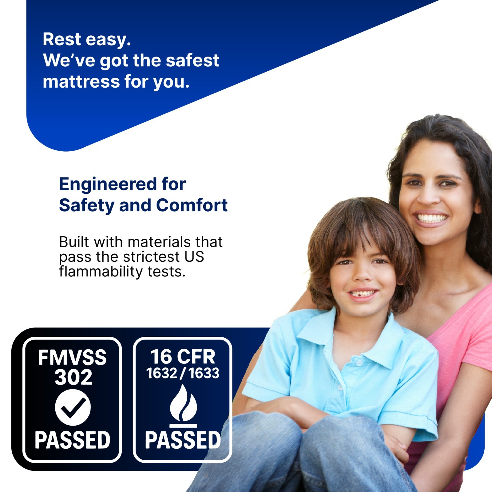 Short Queen, 10 Inch RV Mattress 60x74, High-Quality Memory Foam, hoggisleep NEW