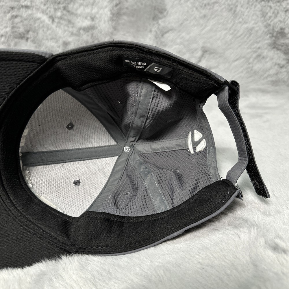 TaylorMade Hat Gray Adjustable Strapback Stealth TPS Lightweight Performance