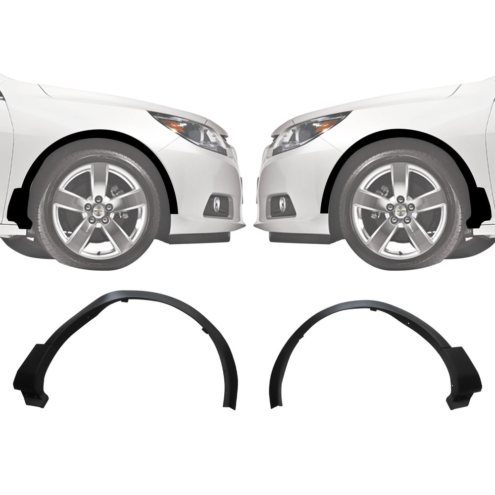 Pair Front Fender Flares Compatible for 2011-2015 Ford Explorer