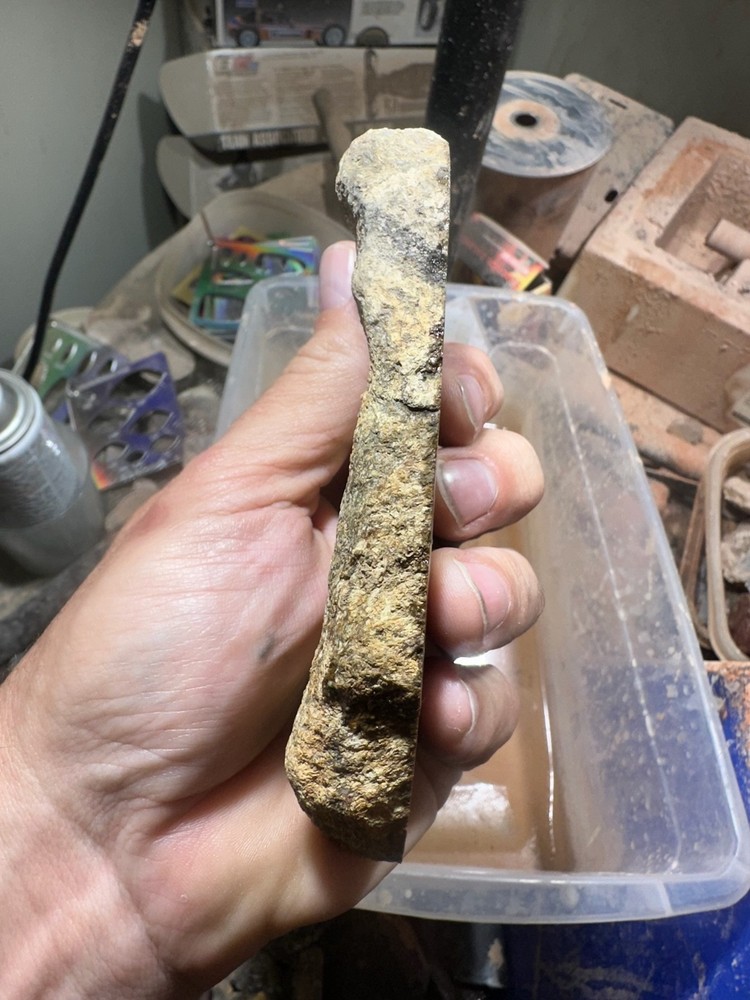 Dinosaur bone rough **hxtled end cut.
