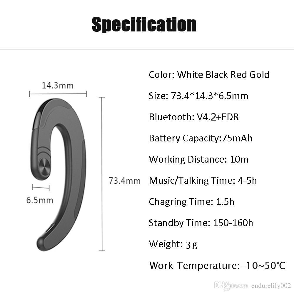 HBQ-Q25 Ultra-thin wireless Headset, Ergonomic design BLK .