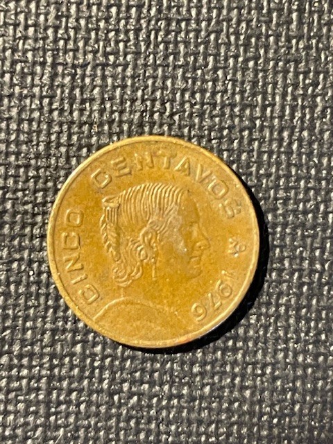 1976 Mexico Cinco Centavos Coin - 032