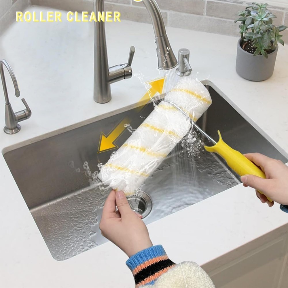 11-Piece Professional Paint Roller Kit - 9" & 4" Rollers with Extension Pole & T