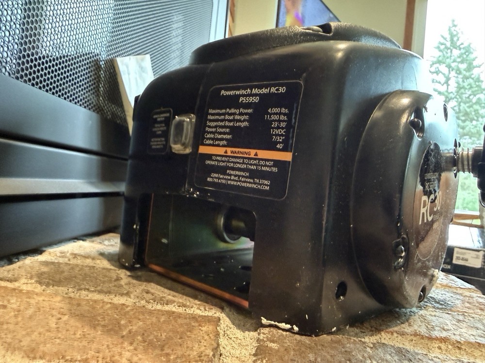 Powerwinch RC30 (P55950) Trailer Winch with 40ft Cable - READ!
