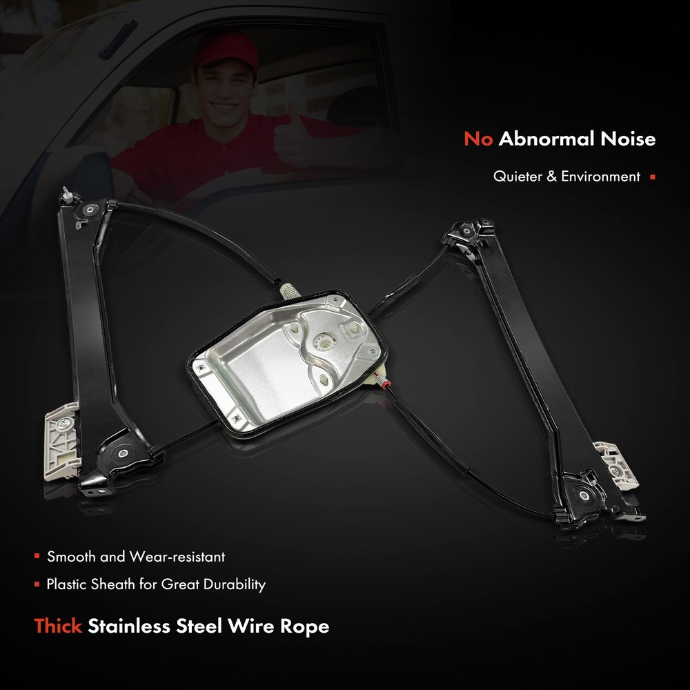 Front Left Side Power Window Regulator with Panel for Volkswagen Eos 2007-2016