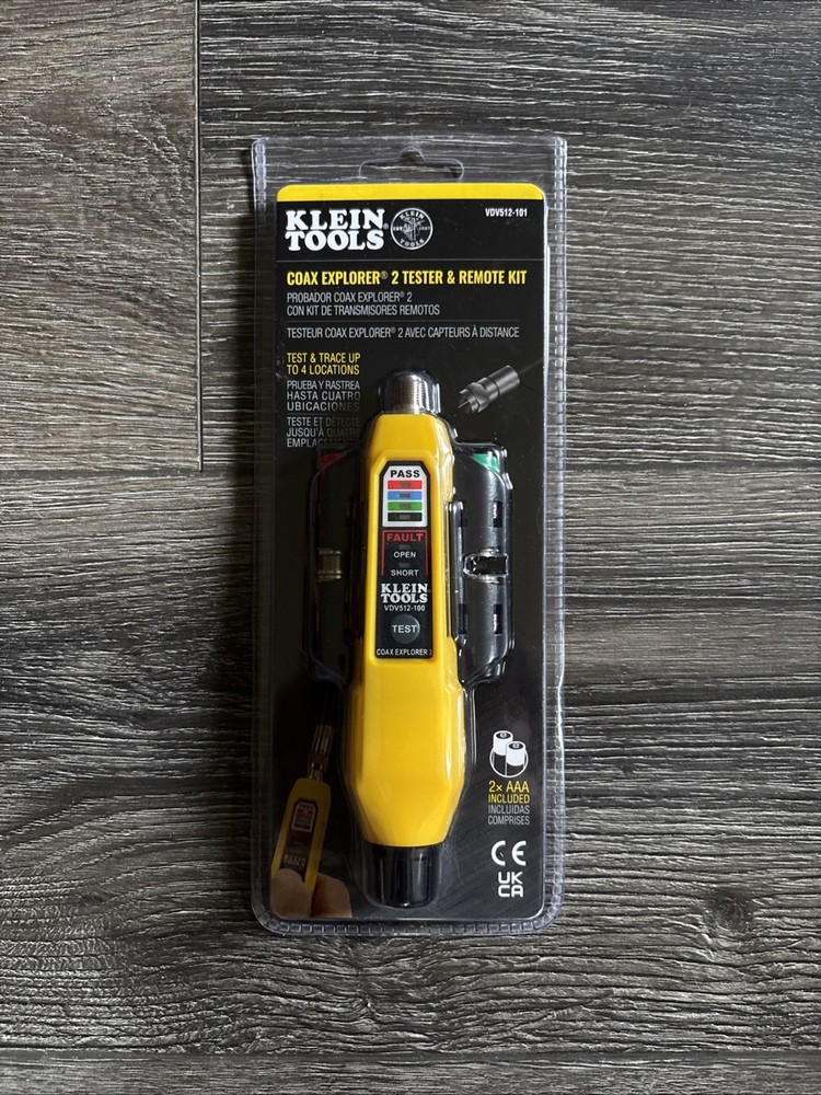 Klein Tools VDV512-101 Coax Explorer 2 Tester & Remote Kit