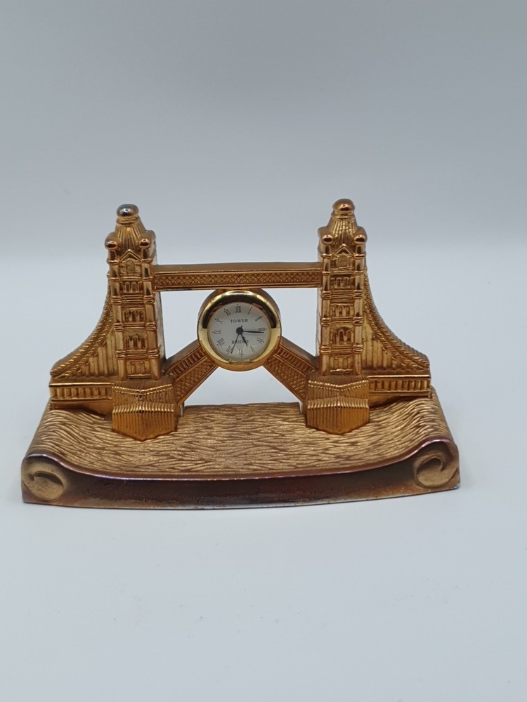 Vintage Tower Bridge Miniature Clock Collectable
