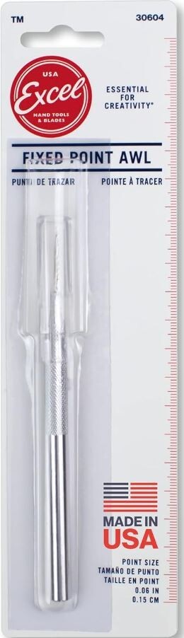 Excell 1/32” Needlepoint Awl Scrimshaw Work Panel Scriber Hobby Scribe Knife