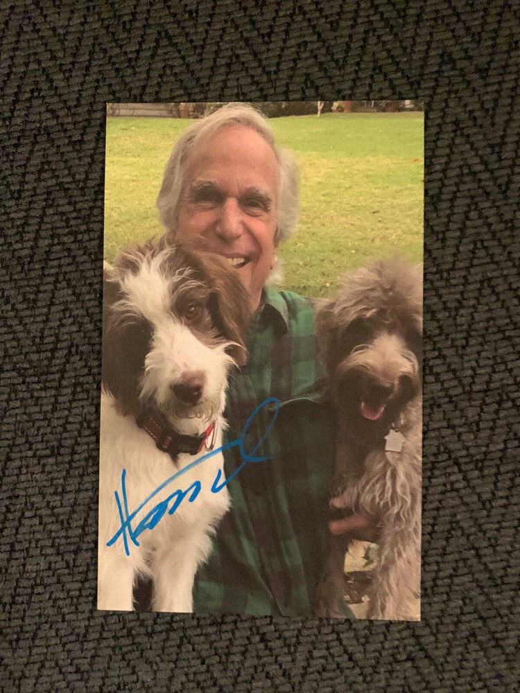 Henry Winkler SIGNED 3 X 6 Postcard Autographed