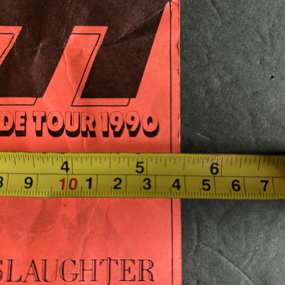 KISS 1990 Hot In The Shade Original Concert Flyer Slaughter Winger 5.5x8.5”