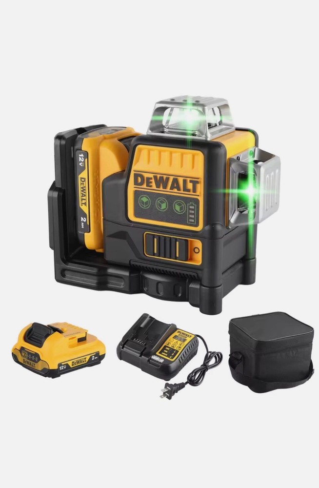 360° Green Line Laser Level dewalt – Self Leveling – Tripod Ready – Open Box