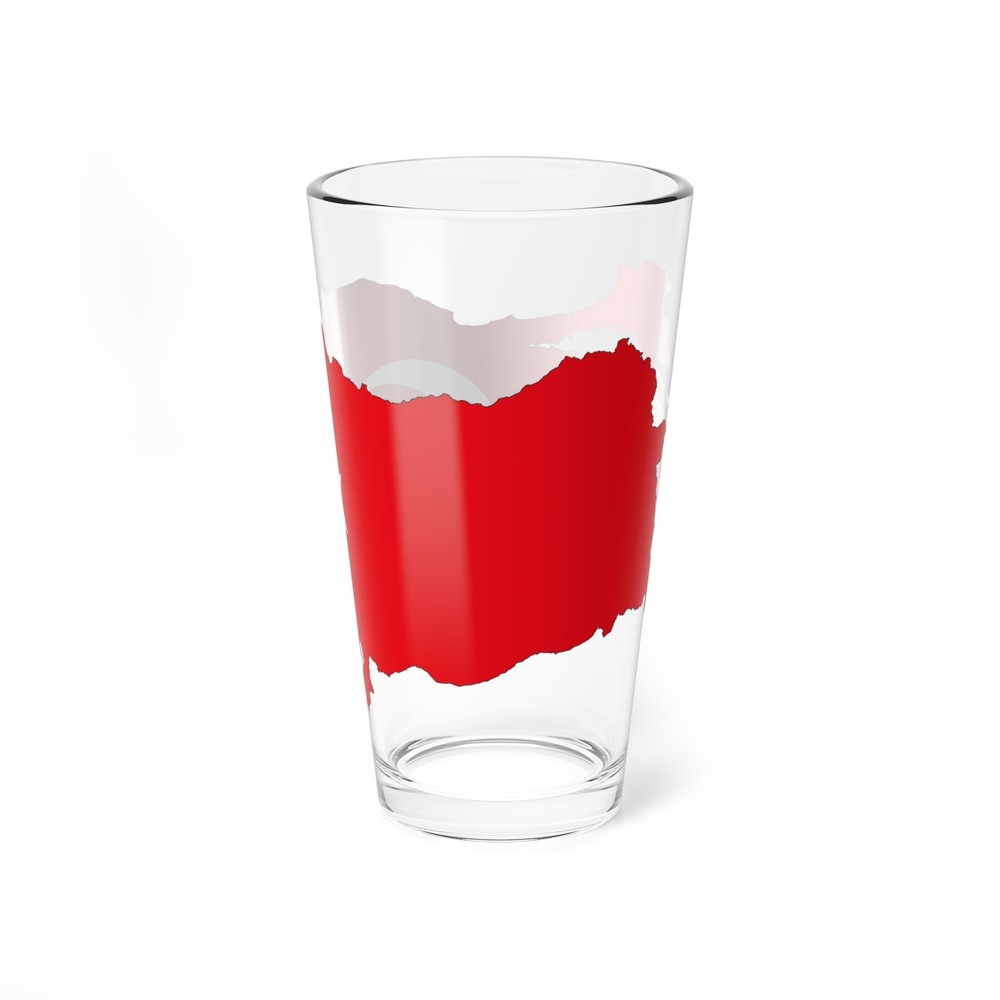 Turkey-Flagmap (Turkey) Pint Glass 16oz