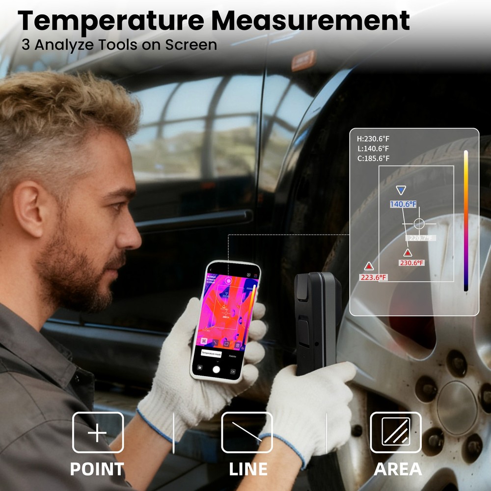 LAUREII Infrared Thermal Imager Camera Wireless Android&iOS WiFi Imaging Camera