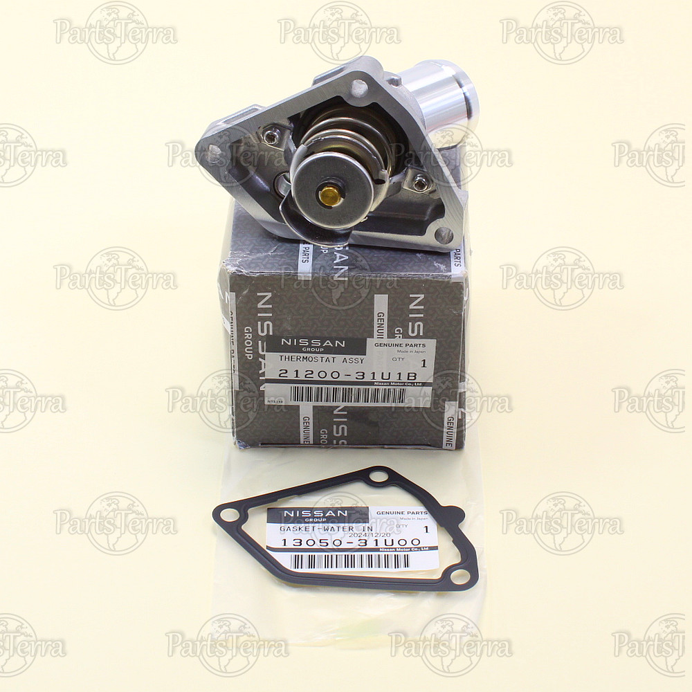 21200-31U1B / 13050-31U00 OEM Genuine Nissan Infiniti Thermostat with Gasket Set