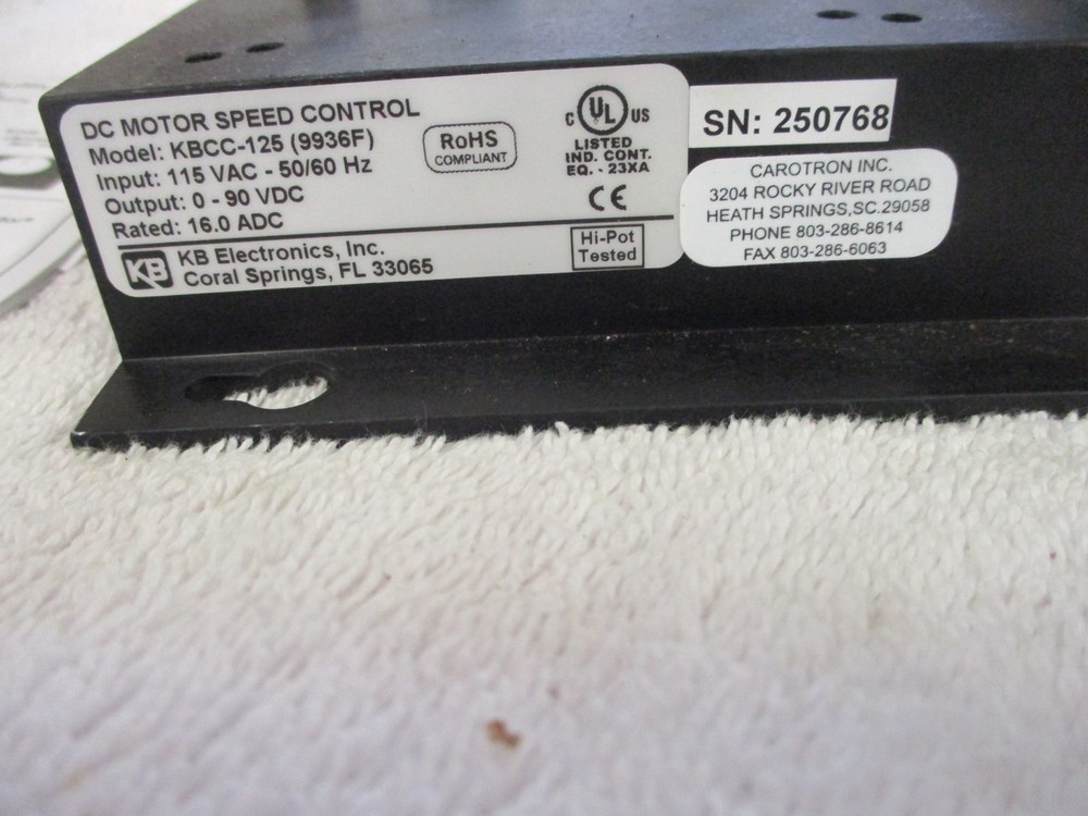 KB Electronics Chassis Mount Penta-Drive KBCC-125 9936F