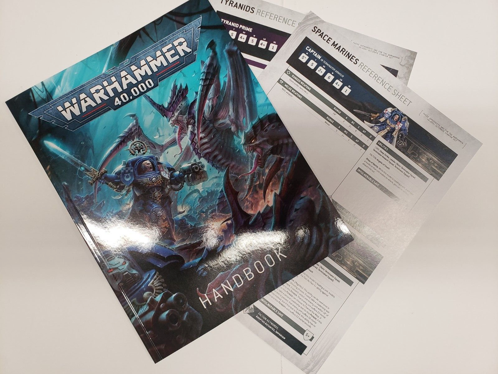 Warhammer 40k Handbook and Reference Sheets. 10th Ed. Starter Set