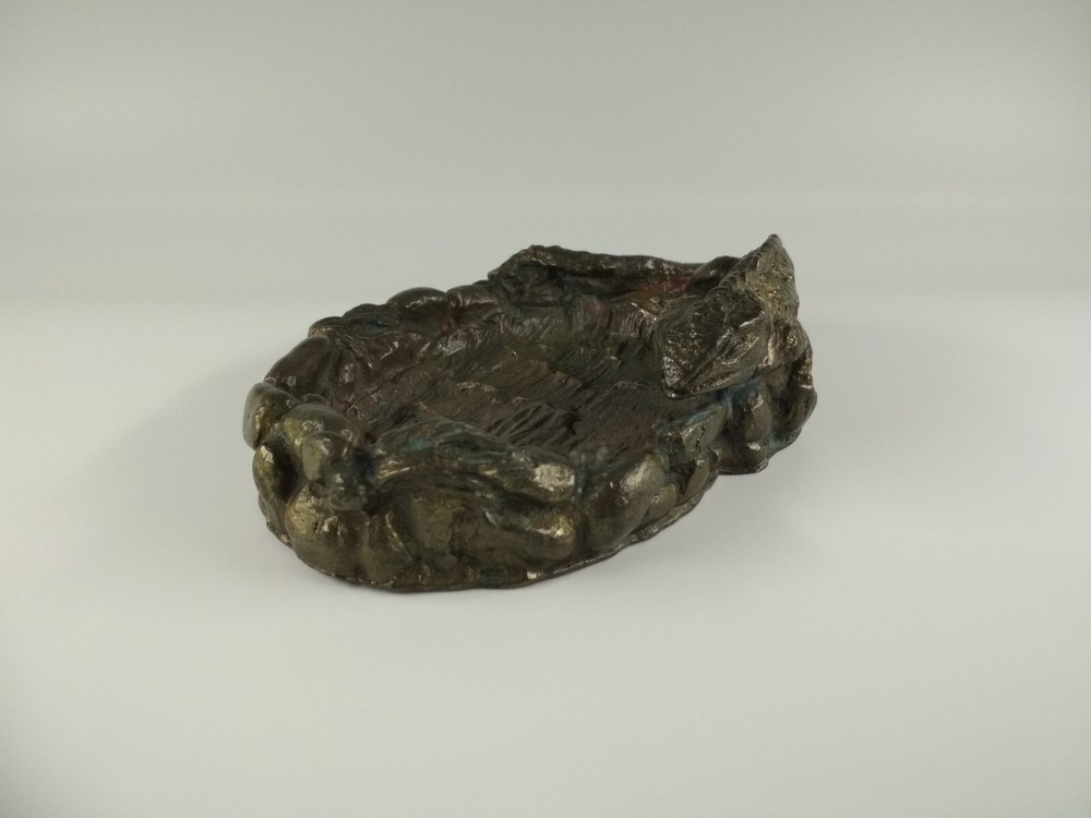 Lizard - salamander, Soviet bronze ashtray, *30