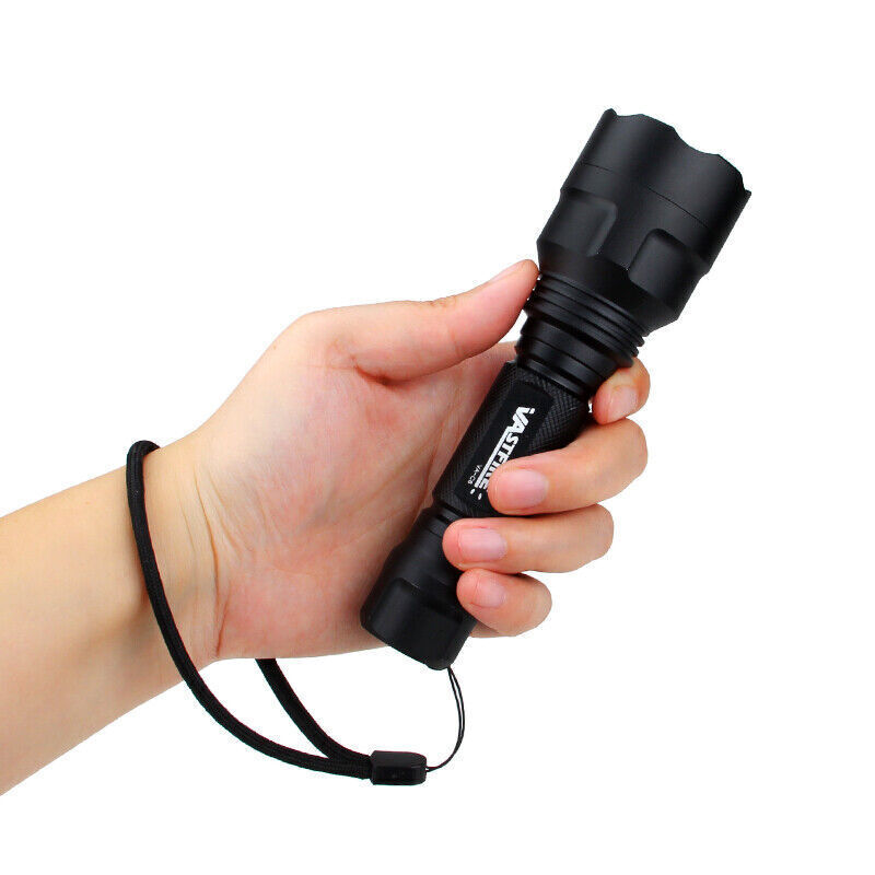 Hunting Green Light 800yards LED Flashlight Torch Rechargeable Switch