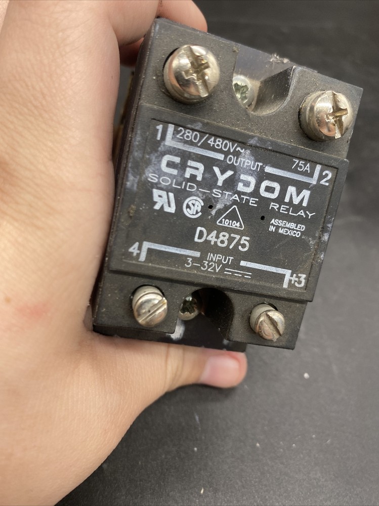 Crydom Solid State Relay Plus Bottom Part. D4875 . Free Shipping!!! Pre Owned!!!