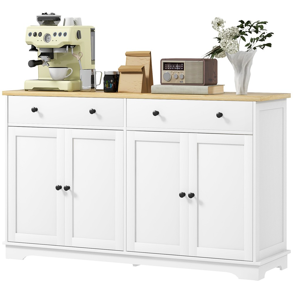Kitchen Sideboard Buffet Cabinet with Storage Adjustable Shelves for Entryway