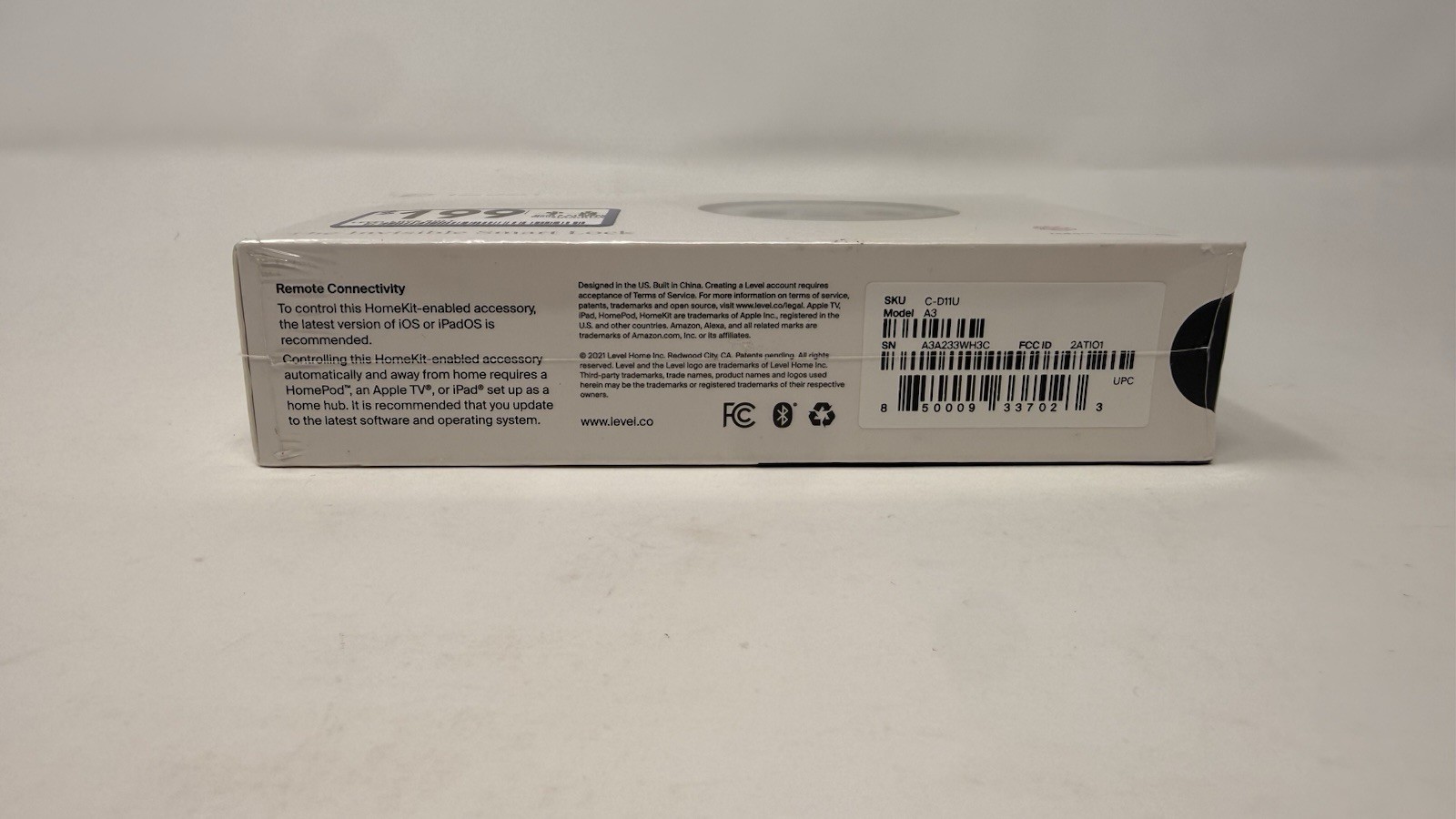 Level Lock Bolt Wi-Fi Smart Deadbolt Lock C-D11U-A3 Internal Replacment *SEALED*