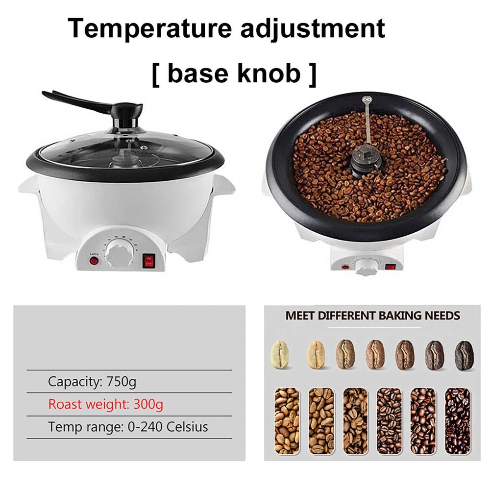 Electric Coffee Roaster Machine Multifunction Timer Household Popcorn Nuts Bean