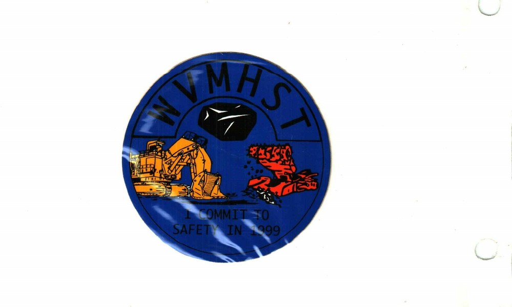 NICE  WV.MHST 1999 COAL MINING STICKER # 1529