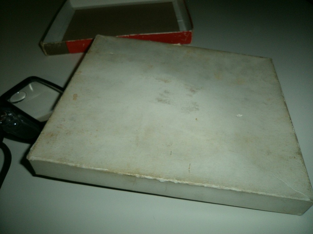 Vintage JOHN N. HANSEN Illuminated Rectangular Reader Magnifier in Original Box