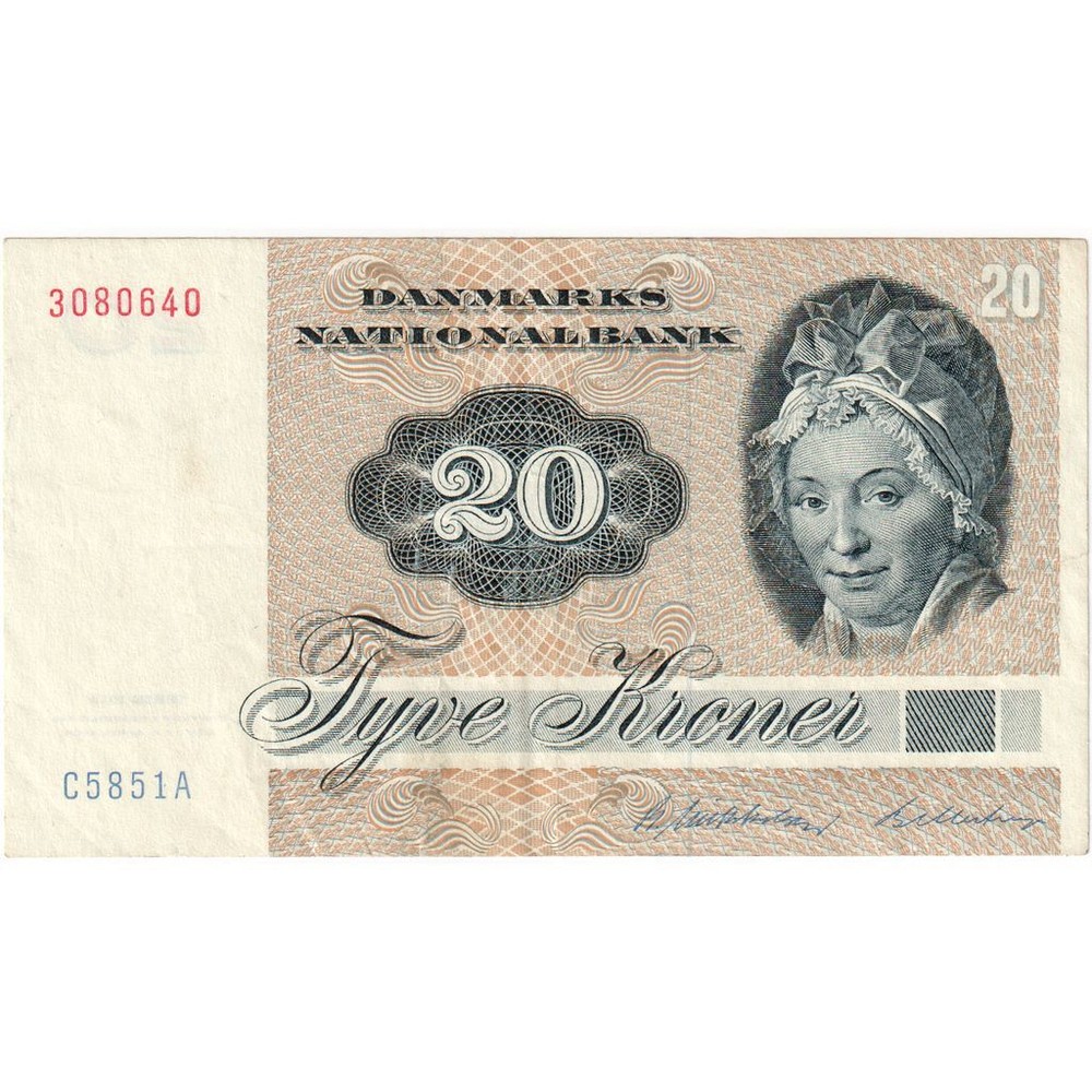 [#232703] Denmark, 20 Kroner, AU