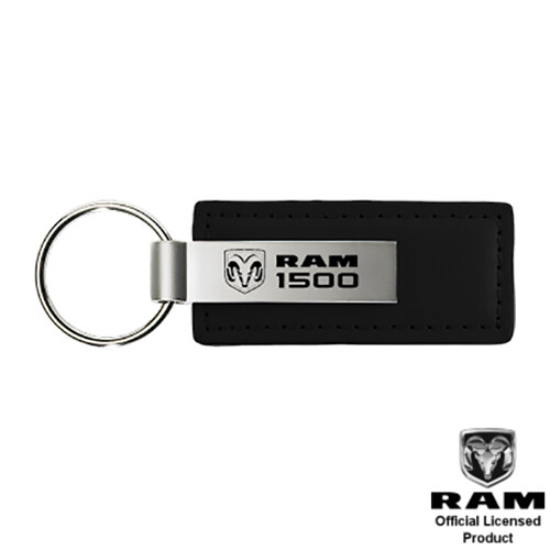 Dodge RAM 1500 Black Leather Key Chain