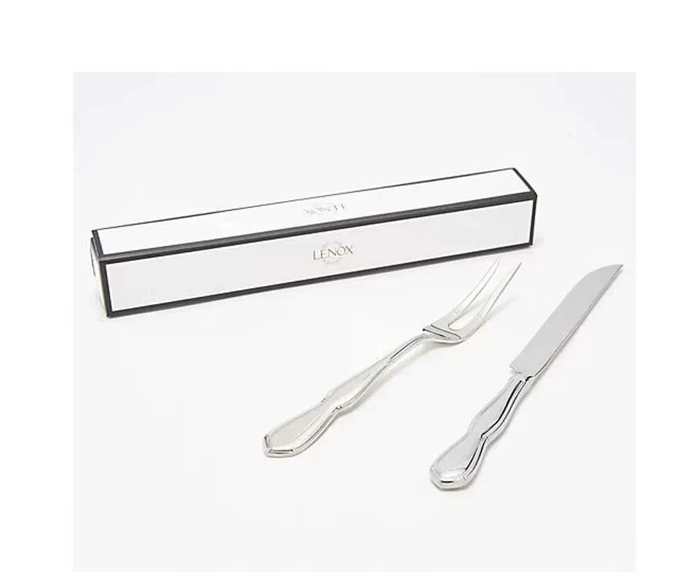 Lenox Fine Stainless Flatware, ARCHDALE 2pc Carving Knife & Fork Set - *NEW*