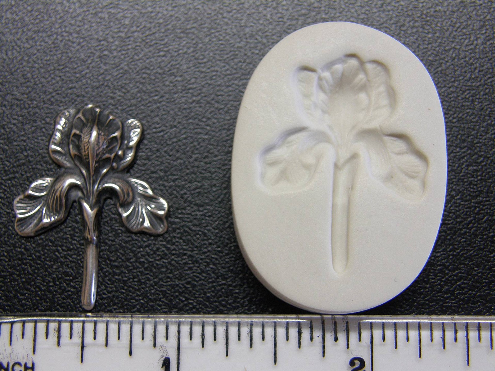 Bearded Iris Flower Polymer Clay Mold (#MD1096)