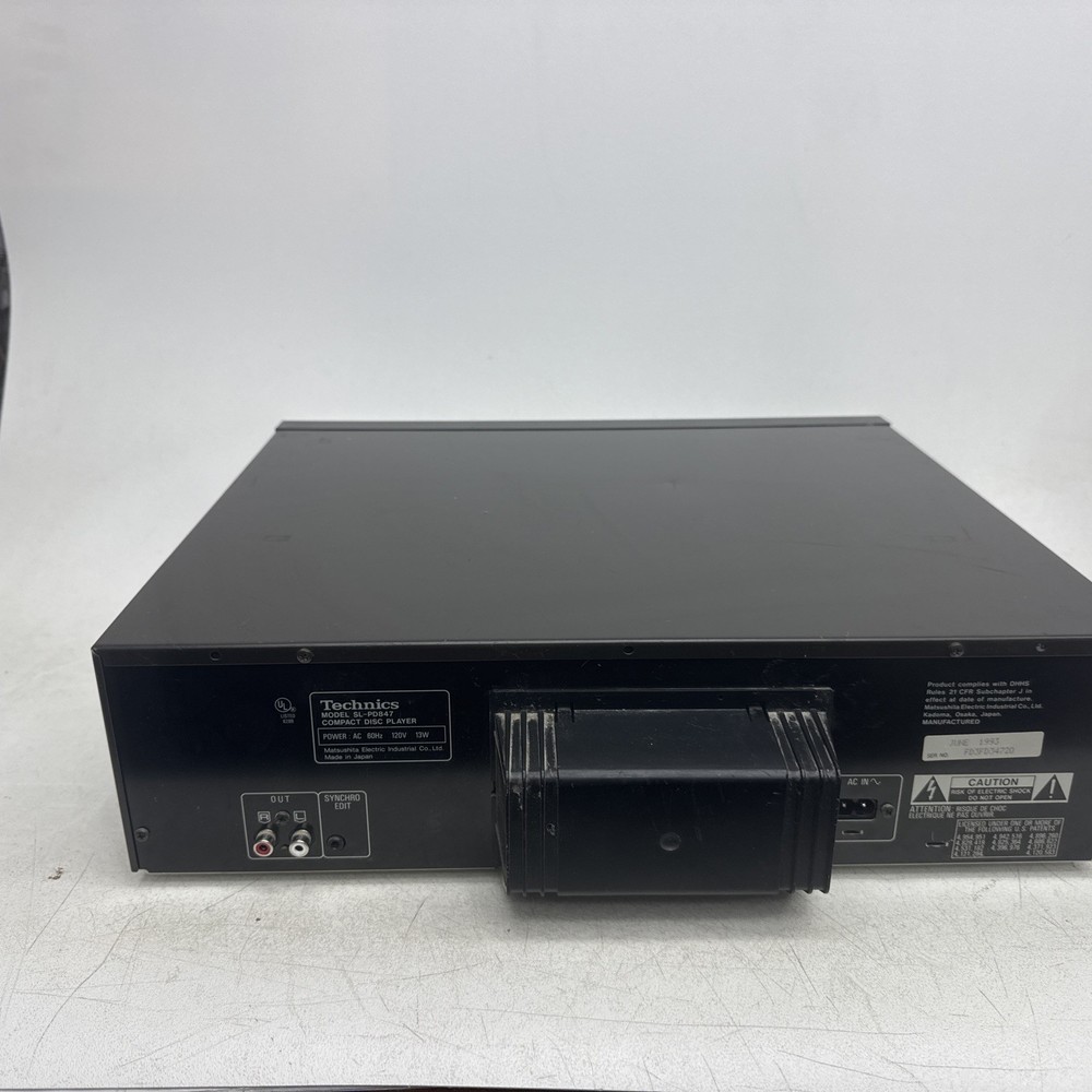 Technics SL-PD847 5-Disc CD Changer MASH Digital Servo System – Tested Works!