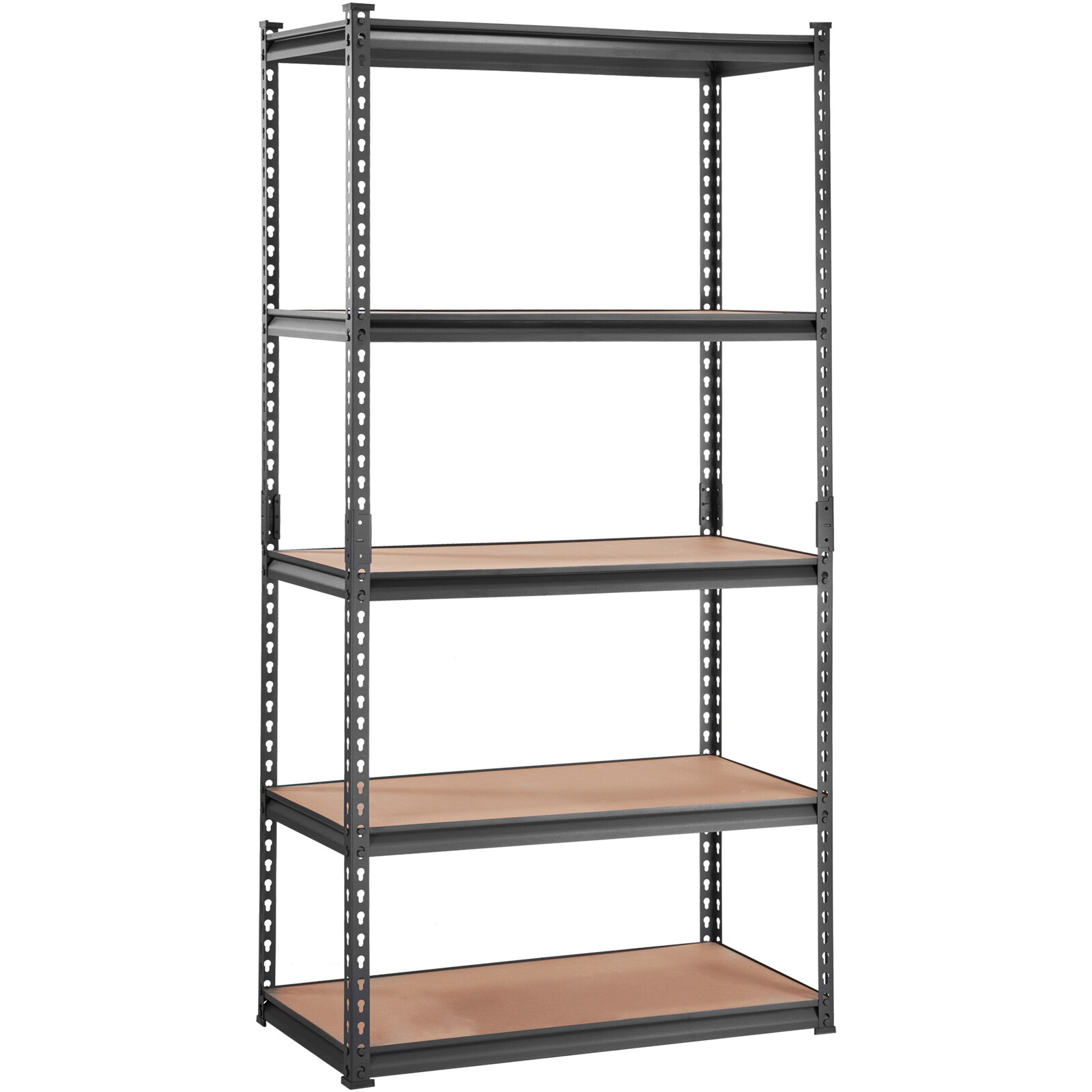VEVOR 18"D x 36"W x 72"H 5 Shelf Steel Shelving Rack Garage Storage 2000lbs Load