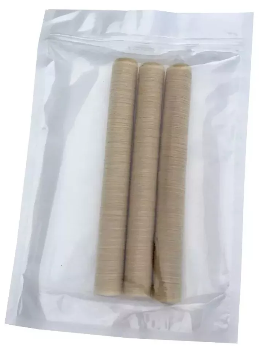 Collagen Casings Dry 30mm / 50ft Lenght for stuffing 61 Lb 270 sausages 3 sticks