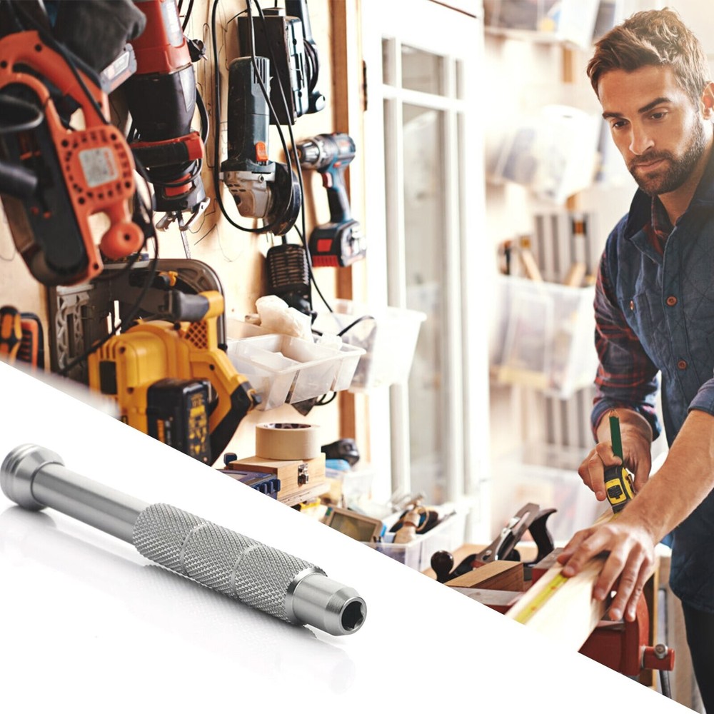 Metal Magnetic Driver Handle 3/25" Screwdriver Bit Tool Hex 4mm for micro bits