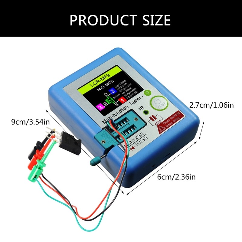 Quick Response Transistor performances Tester LCRMF9 Transistor Checker for lab