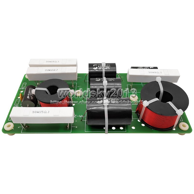 1x 1000W 2 Way High-Low Speaker Frequency Divider Filter Audio Crossover Board