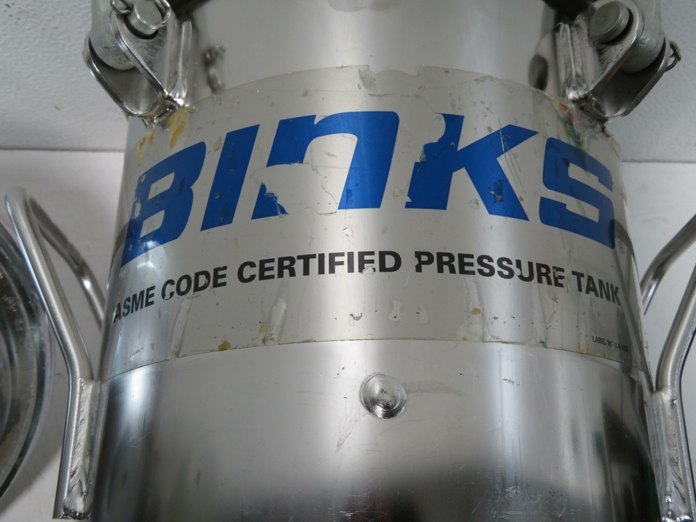 BINKS MDMT-20 ASME CODE CERTIFIED PRESSURE TANK T180263