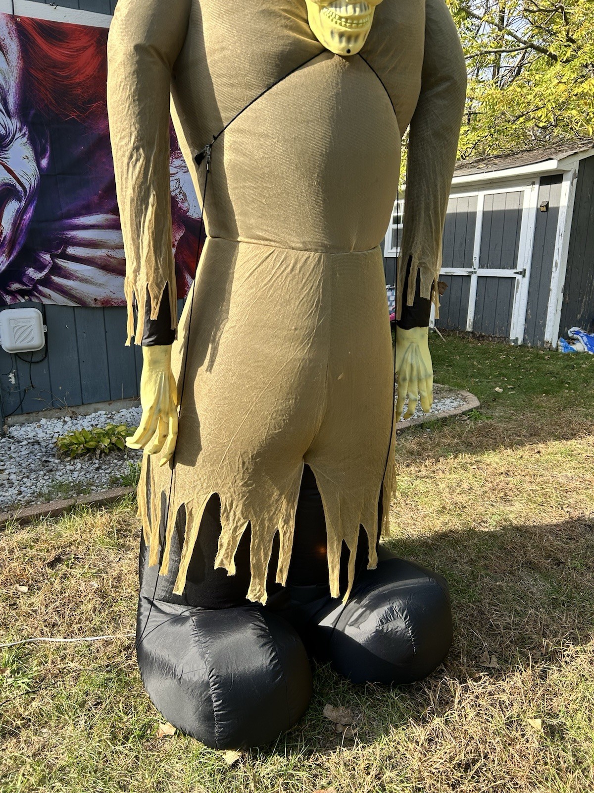 Vintage 2005 Gemmy Airblown Inflatable Ogre 8 Foot Monster Works!